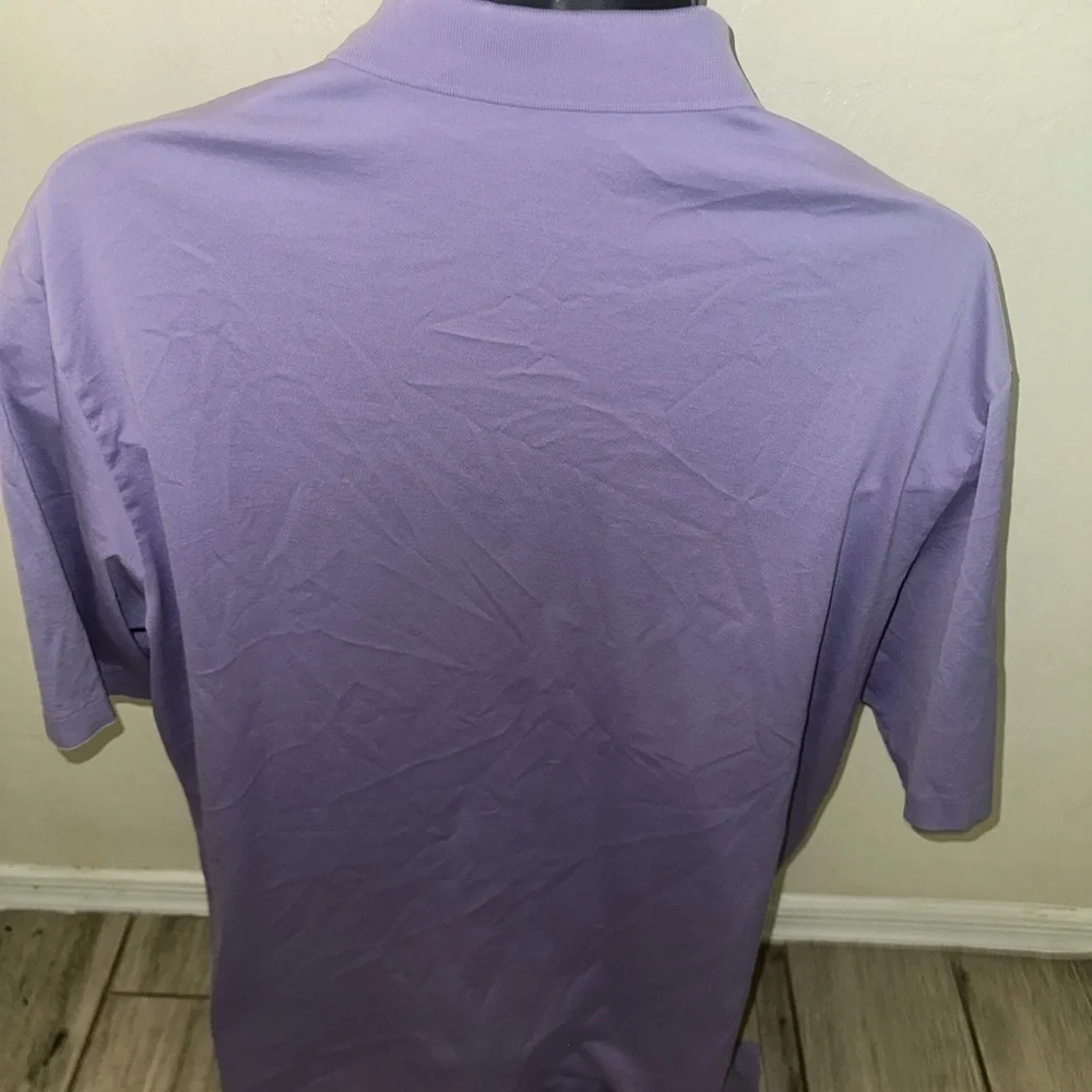 Men’s pre own as is Ralph Lauren purple polo golf shirt size L large